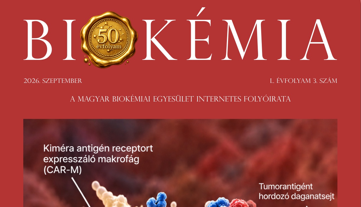 Cover of the September 2026 issue of Biokémia, the journal of the Hungarian Society for Biochemistry and Molecular Biology